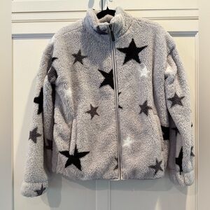 NWT PJ Salvage Star Plush Zip Jacket in Small